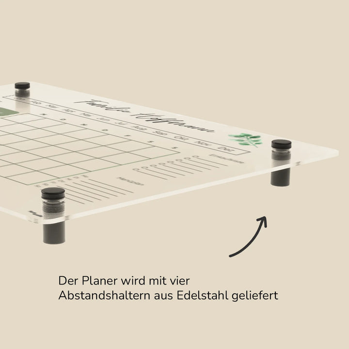 Personalisierter Wochenplaner Acryl "Familie"
