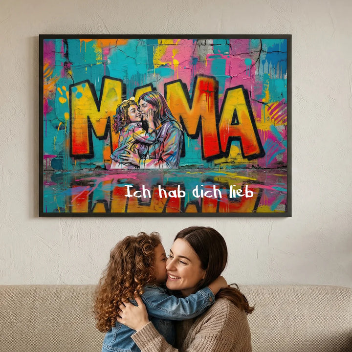 Personalisiertes Poster Love "MAMA"