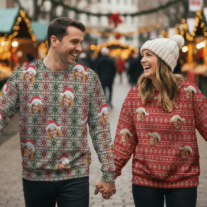 Personalisierter Ugly Christmas Sweater "Dein Foto"