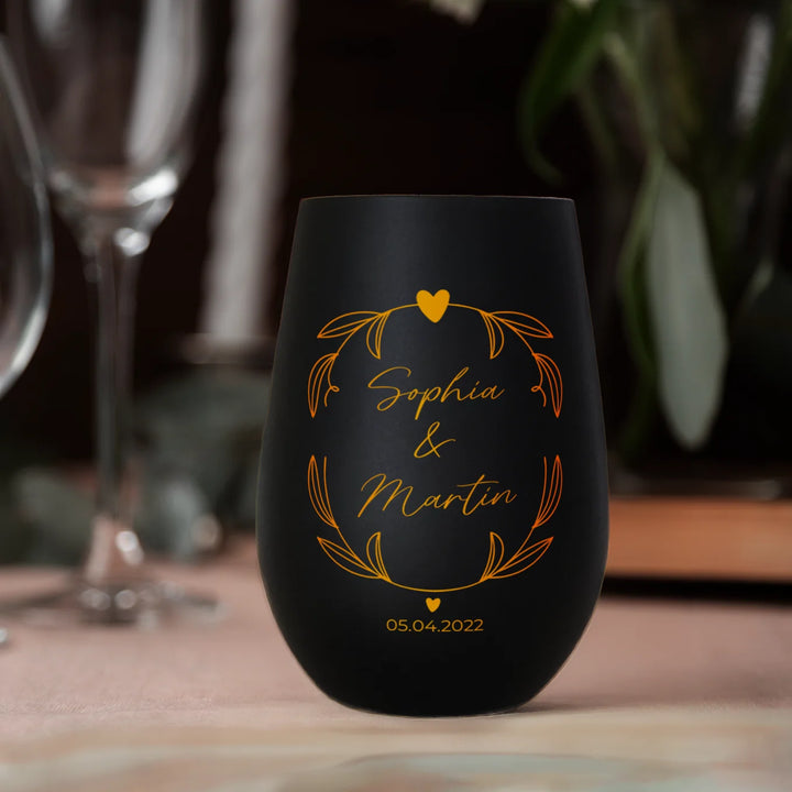 Personalisiertes Windlicht "Namen & Datum"