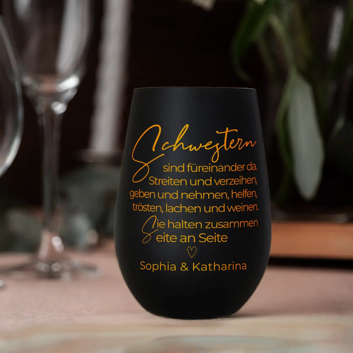 Personalisiertes Windlicht "Schwestern"