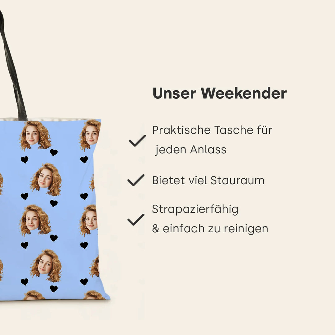 Personalisierte Weekender Tasche "Dein Foto"