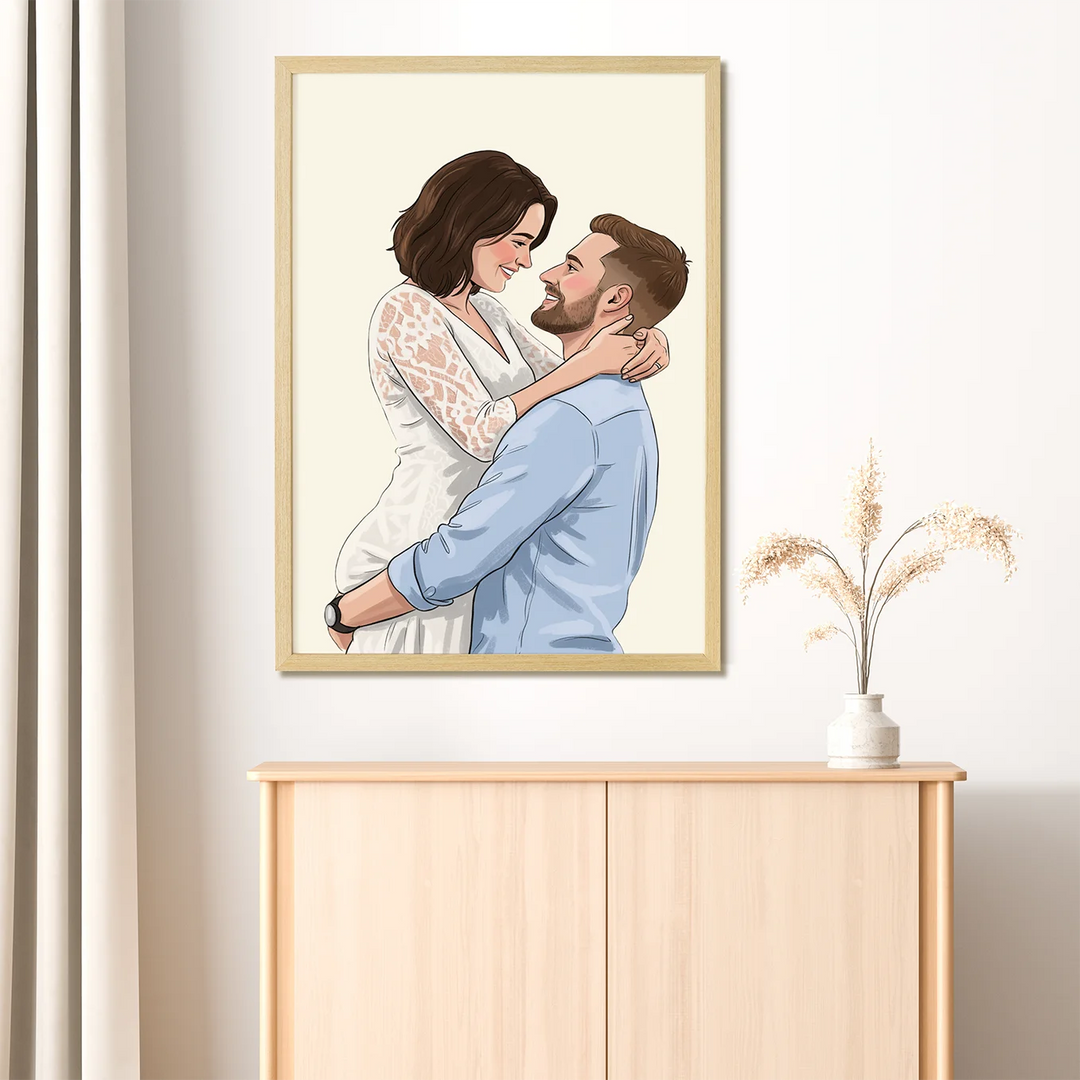 Personalisiertes Poster "Pärchen-Portrait"