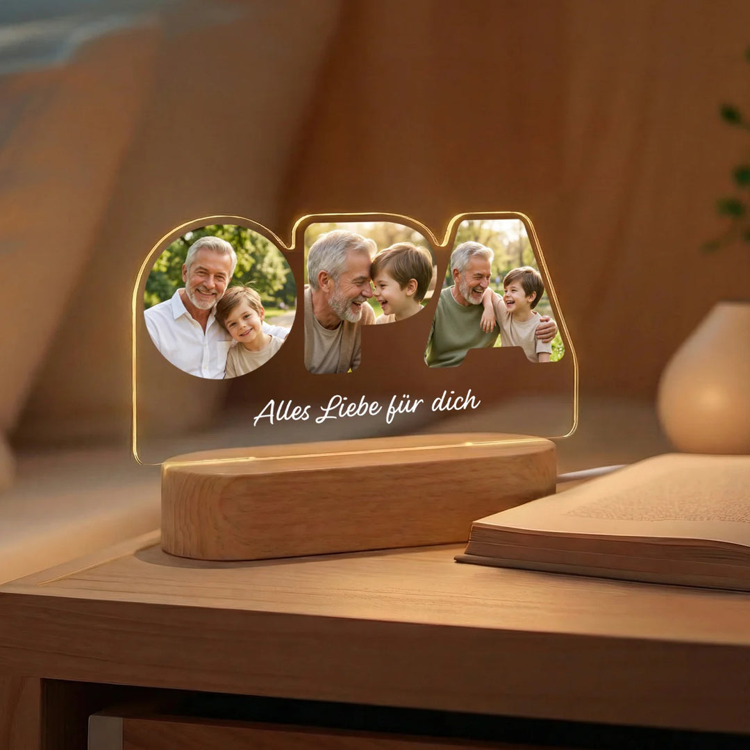 Personalisiertes Acryl-Licht "OPA"