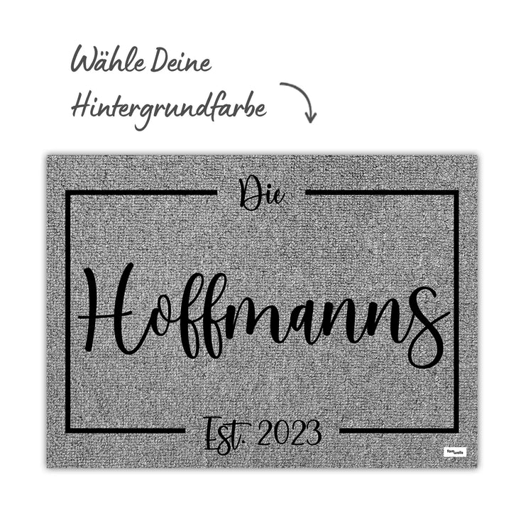 Personalisierte Fußmatte “Familienname”