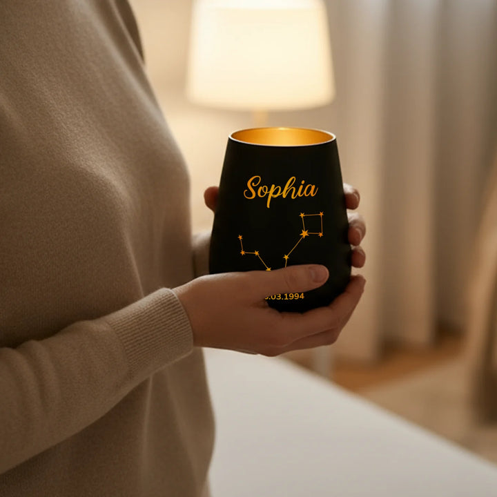 Personalisiertes Windlicht "Sternzeichen"
