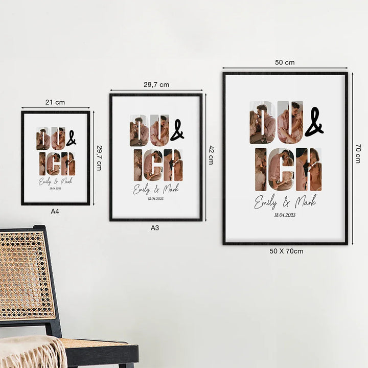 Personalisiertes Poster "Du & Ich"