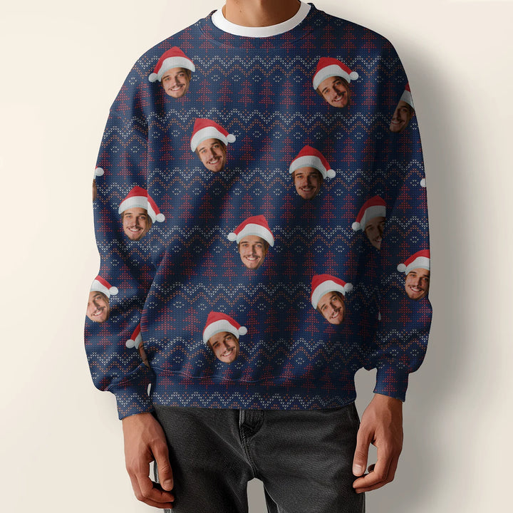 Personalisierter Ugly Christmas Sweater "Tannenbaum"