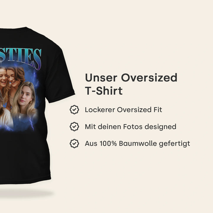 Personalisiertes T-Shirt "Vintage Bootleg" - Backprint