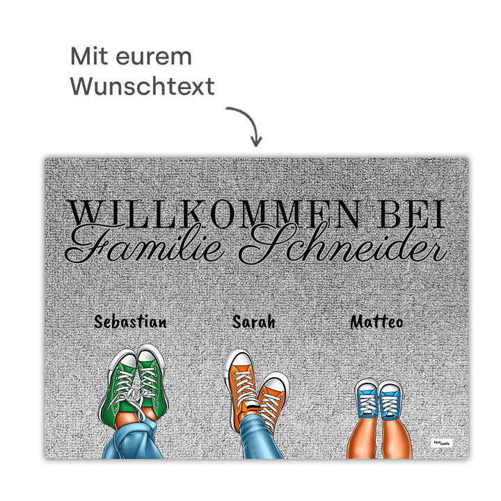 Personalisierte Fußmatte “Nachname”