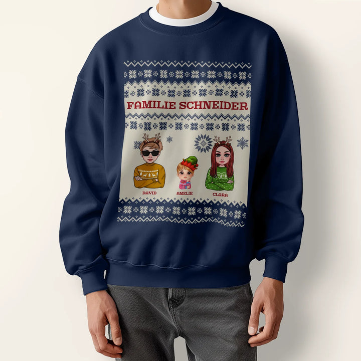 Personalisierter Christmas Sweater "Cartoon"