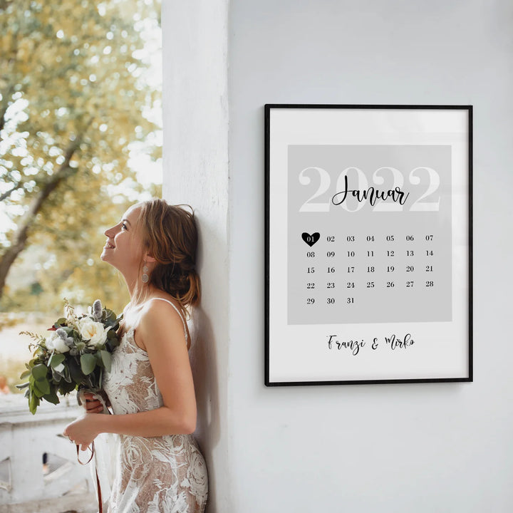 Personalisiertes Hochzeitsposter "Our Special Date" famwalls