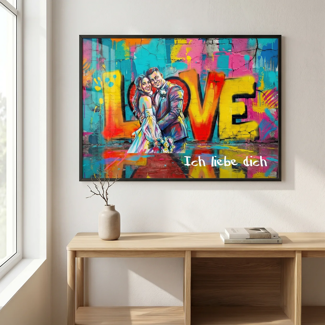 Personalisiertes Poster "Hochzeit Love"