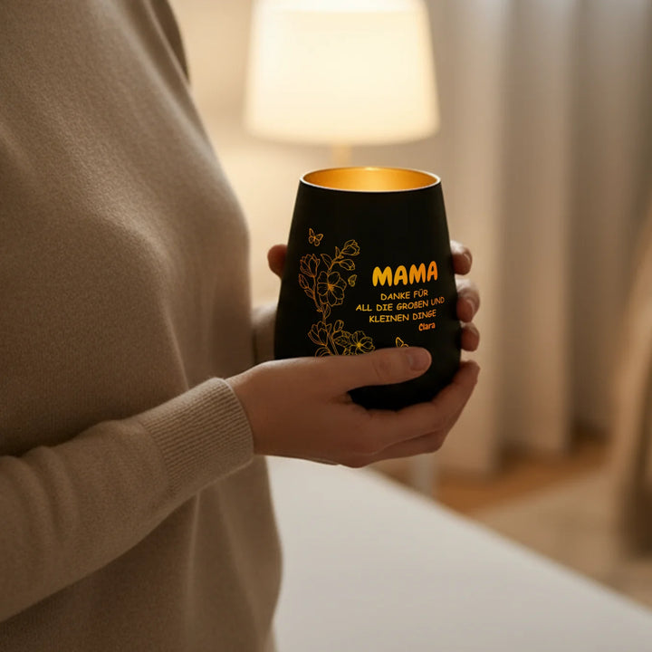 Personalisiertes Windlicht “Danke Mama”