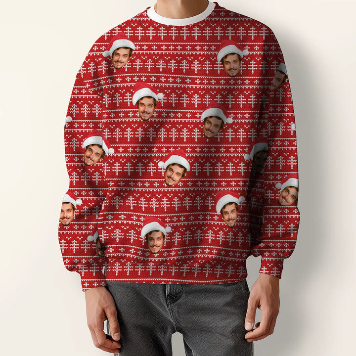 Personalisierter Ugly Christmas Sweater "Dein Foto"