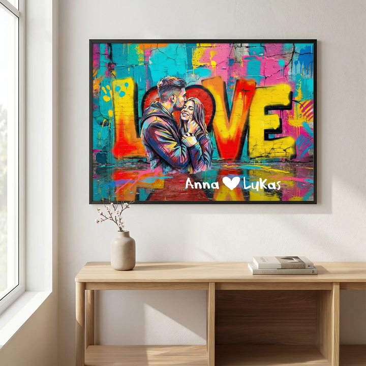 Personalisiertes Poster "Pärchen Love"