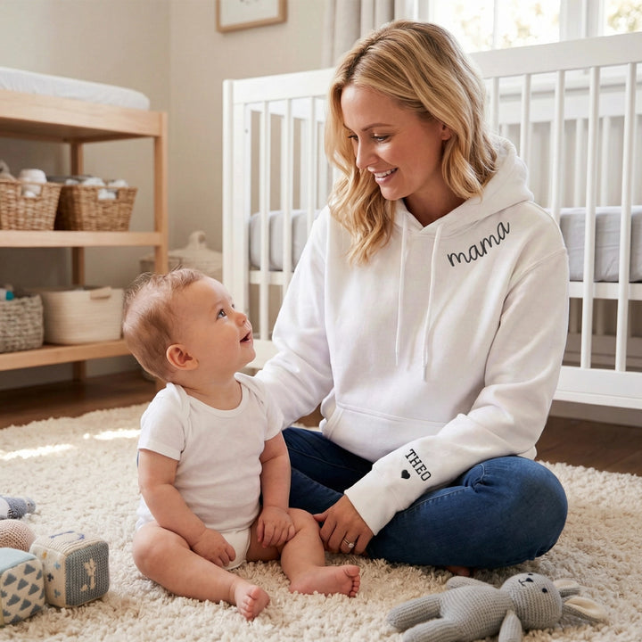 Personalisierter Hoodie bestickt "Für Mama"