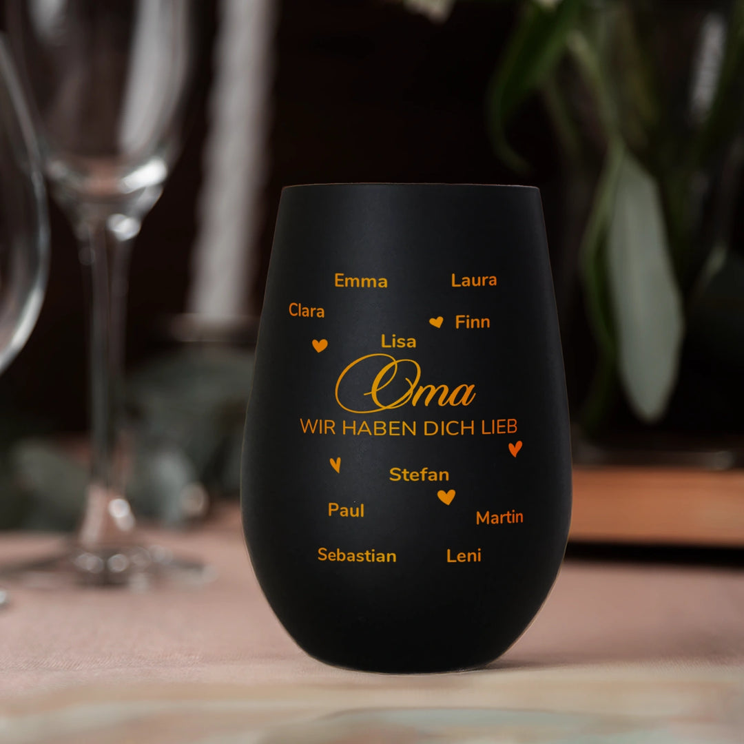 Personalisiertes Windlicht "Oma"