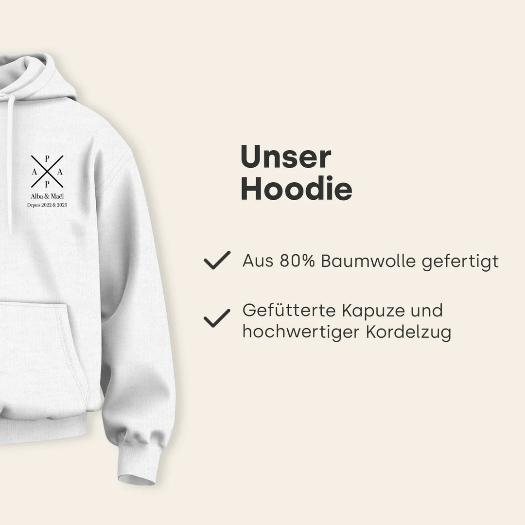 Personalisierter Hoodie "PAPA"
