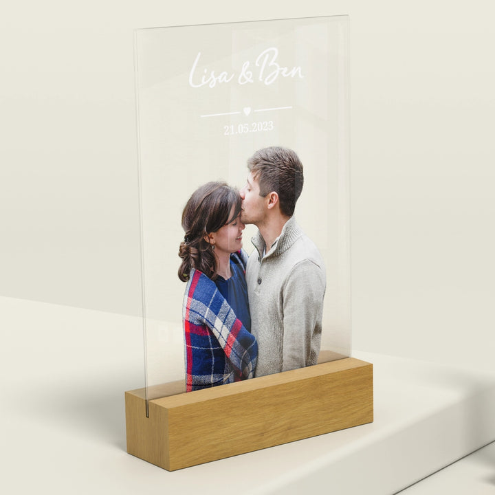 Personalisiertes Acryl-Glas "Foto Brautpaar"