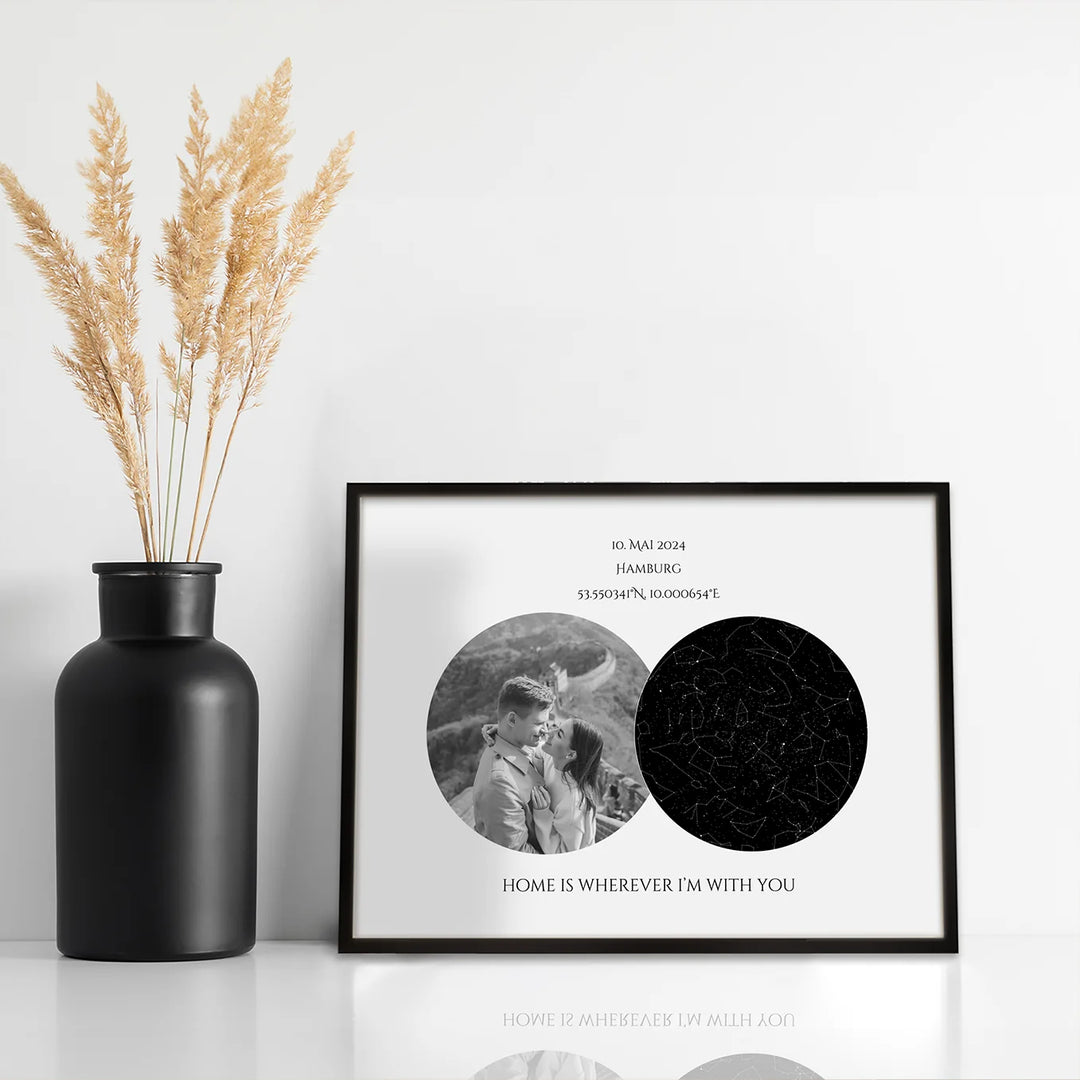 Personalisiertes Poster "Sternenhimmel" mit Foto