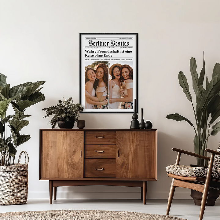 Personalisiertes Magazin Poster "Besties Times"