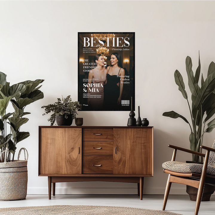 Personalisiertes Poster "Besties Magazine"