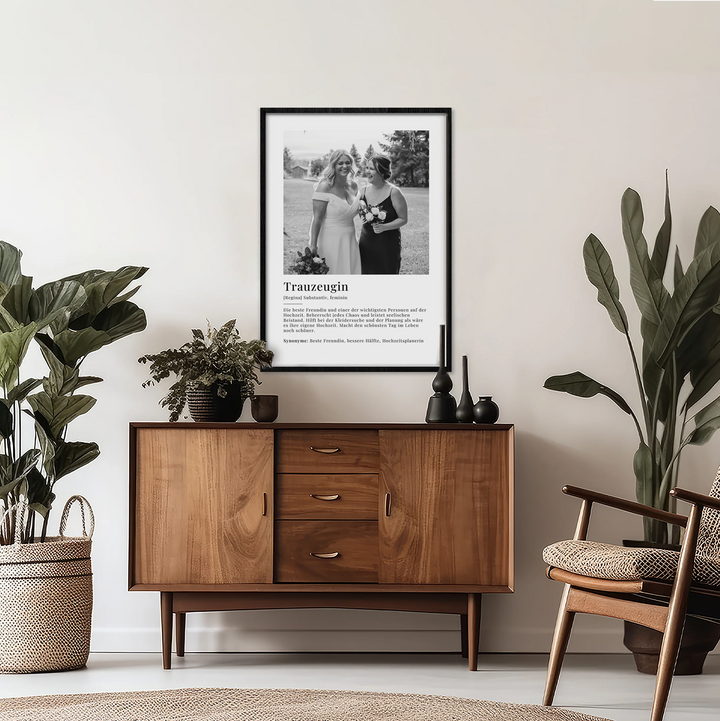 Fotoposter "Trauzeugin Definition"-1