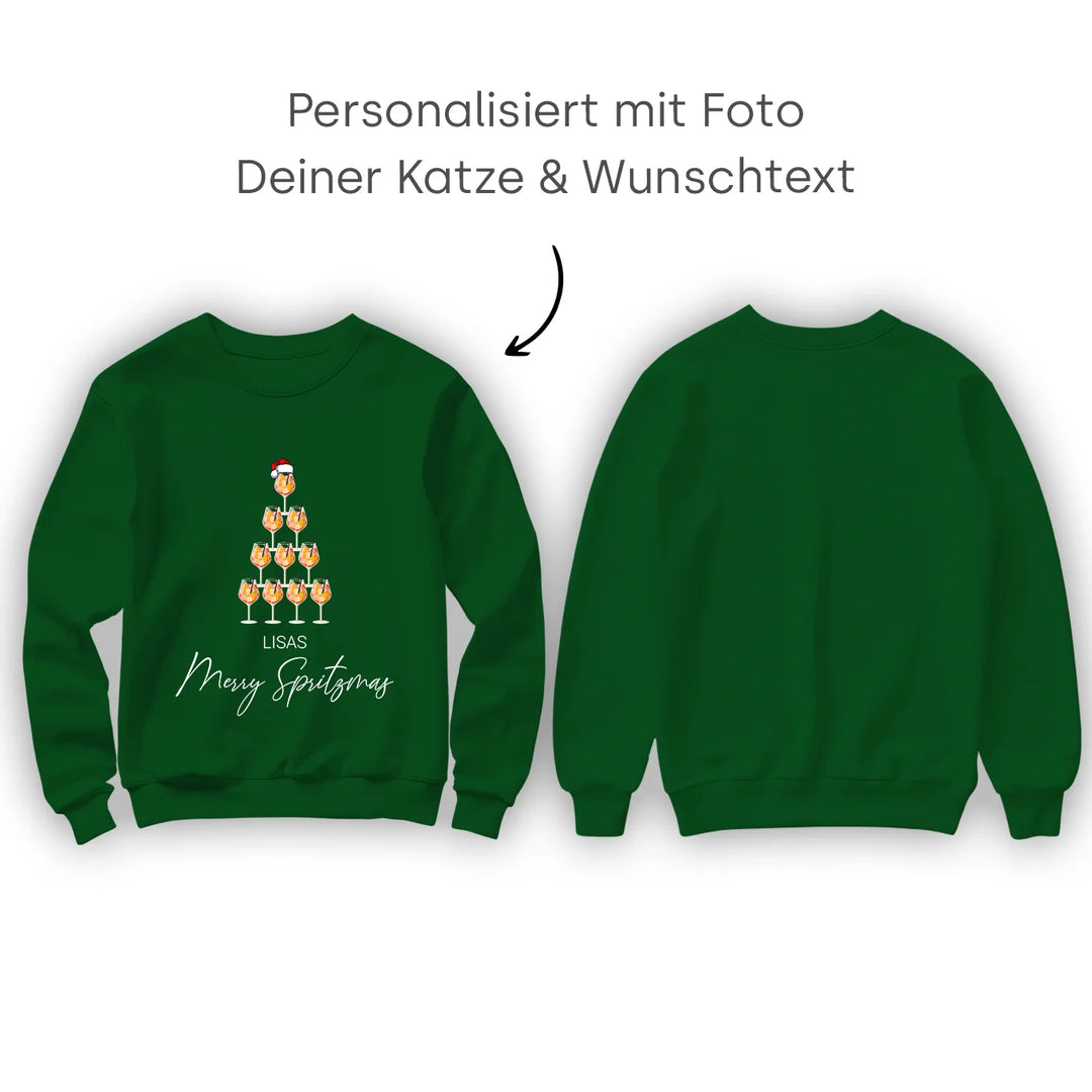 Personalisierter Christmas Sweater "Merry Spritzmas"