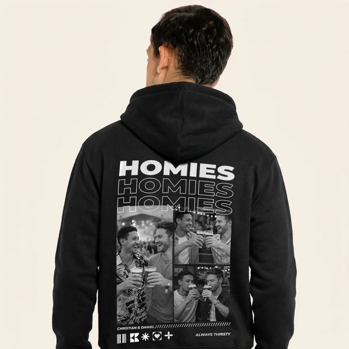Personalisiertes Hoodie "Drinkbuddies"