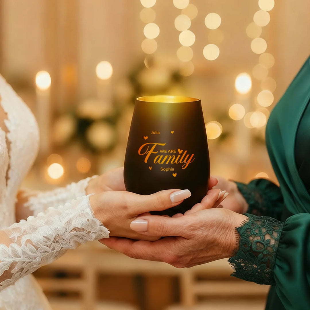 Personalisiertes Windlicht "Familie"