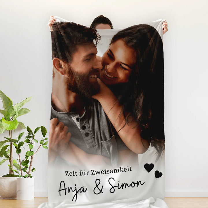 Personalisierte Kuscheldecke ''Euer Foto & Text''