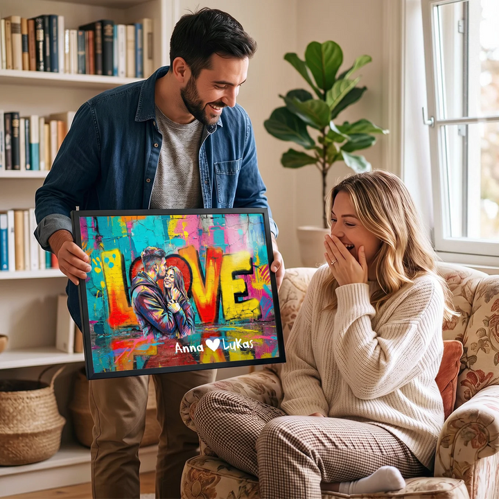 Personalisiertes Poster "Pärchen Love"