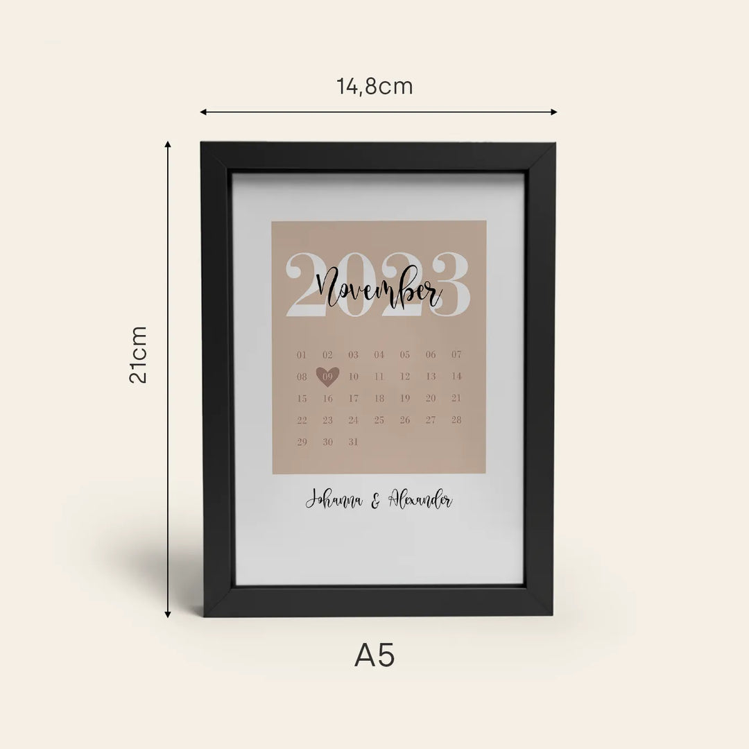 LED Bilderrahmen mit personalisiertem Bild "Our Special Date"