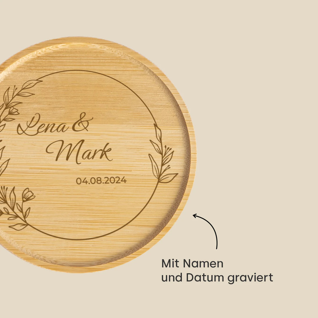 Personalisiertes Vorratsglas "Brautpaar"