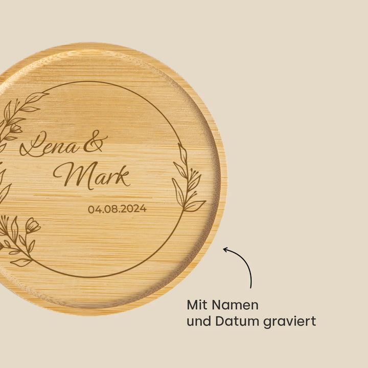 Personalisiertes Vorratsglas "Brautpaar"