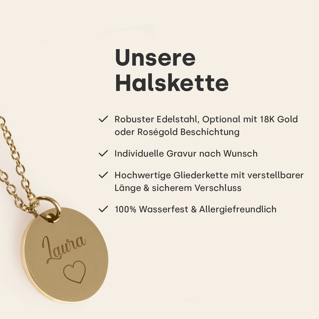 Personalisierte Halskette "Love"