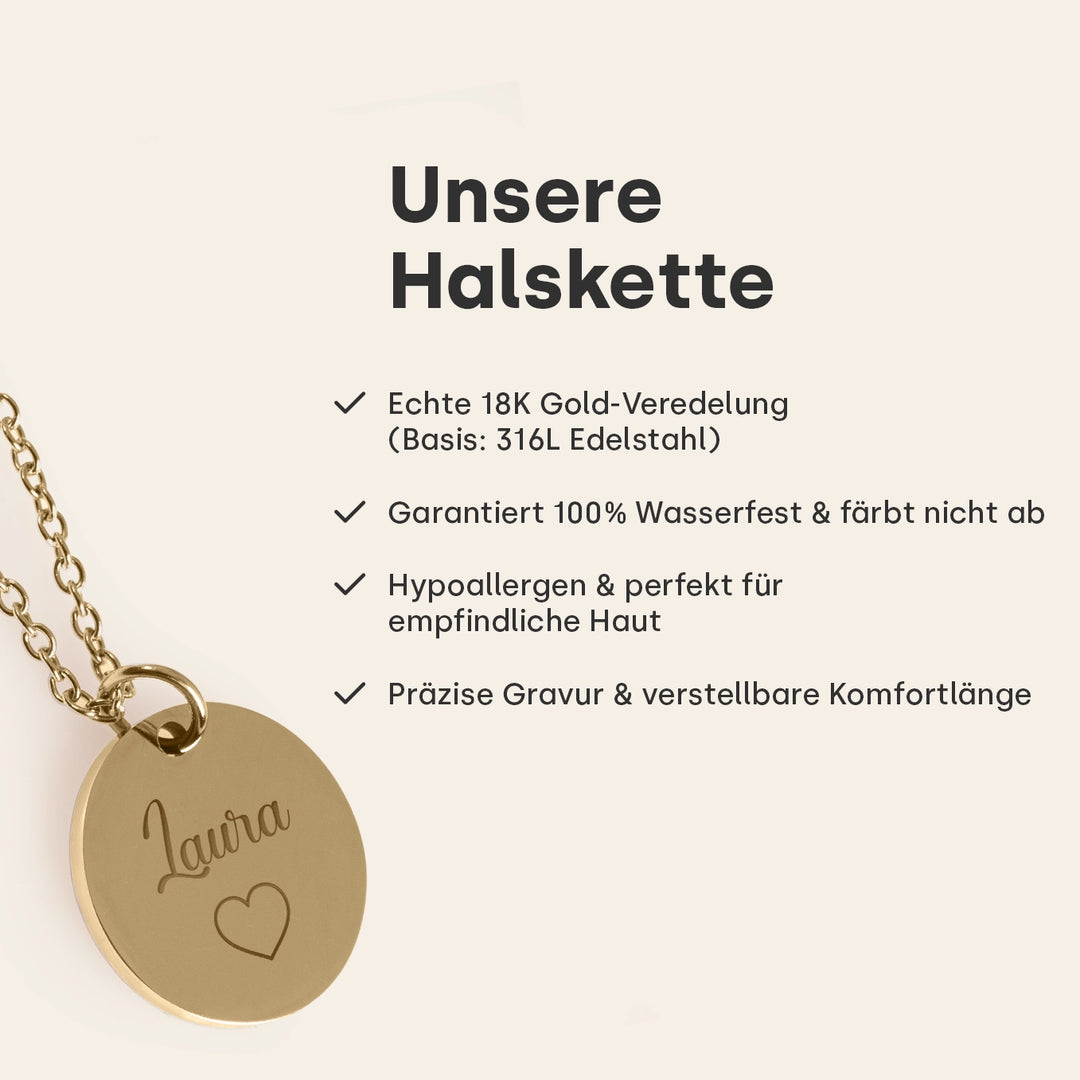 Personalisierte Halskette "Love"
