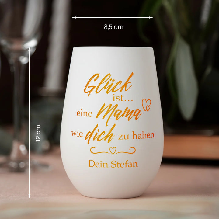 Personalisiertes Windlicht “Glück ist…”