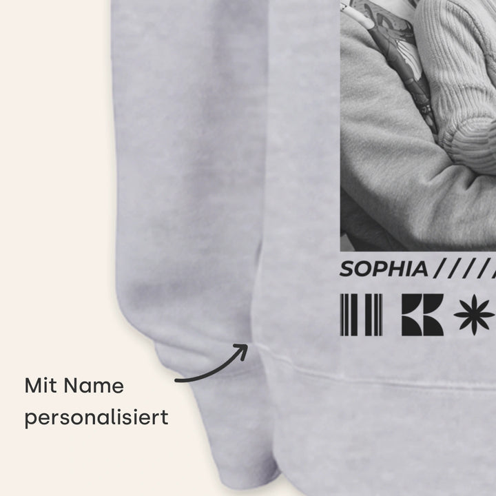 Personalisierter Hoodie mit Fotos "Mama"