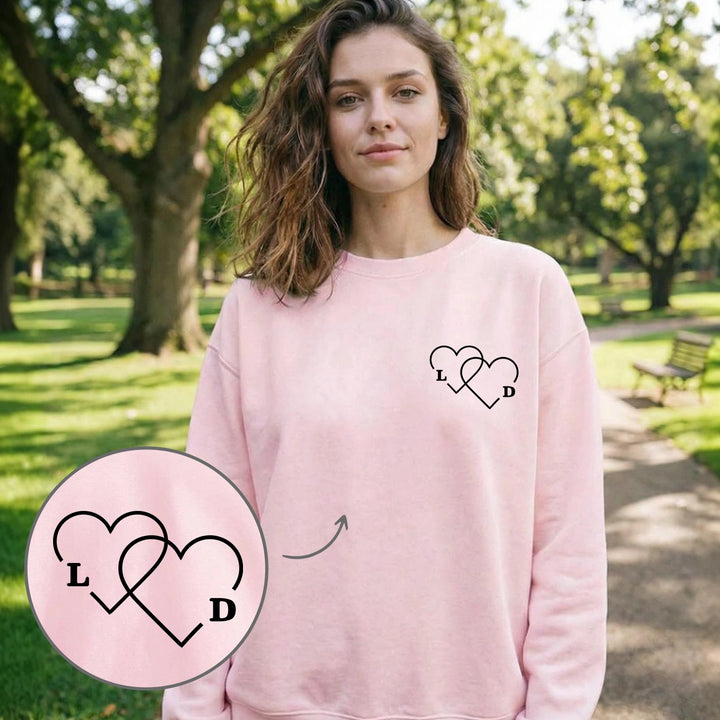 Personalisierter Sweater "Herzen"