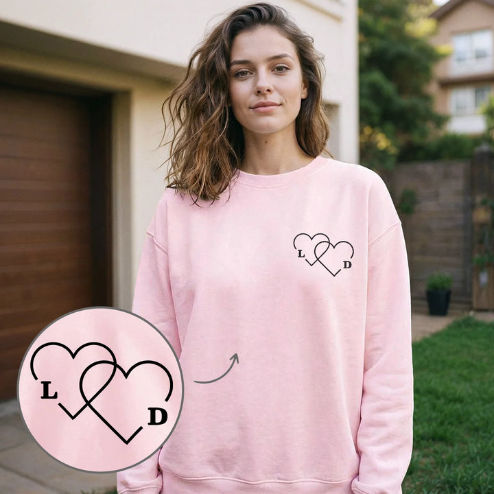 Personalisierter Sweater "Herzen"