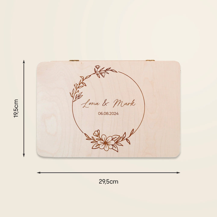 Personalisierte Erinnerungskiste "Hochzeit"