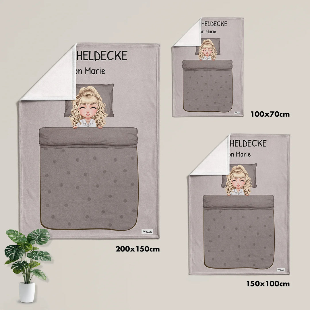 Personalisierte Decke "Cartoon" - famwalls