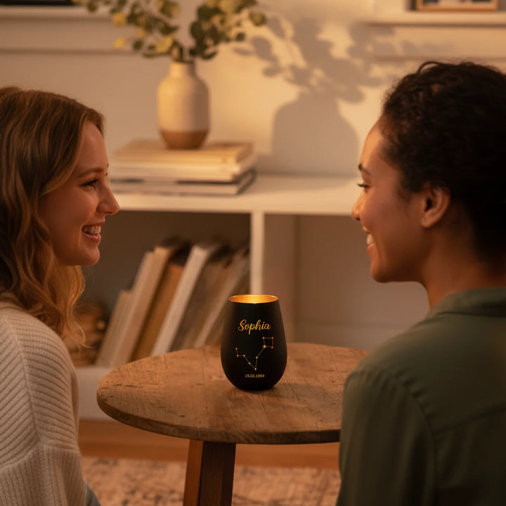 Personalisiertes Windlicht "Sternzeichen"