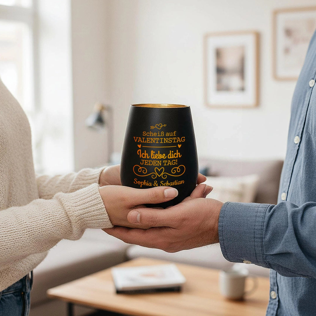 Personalisiertes Windlicht "Valentinstag"