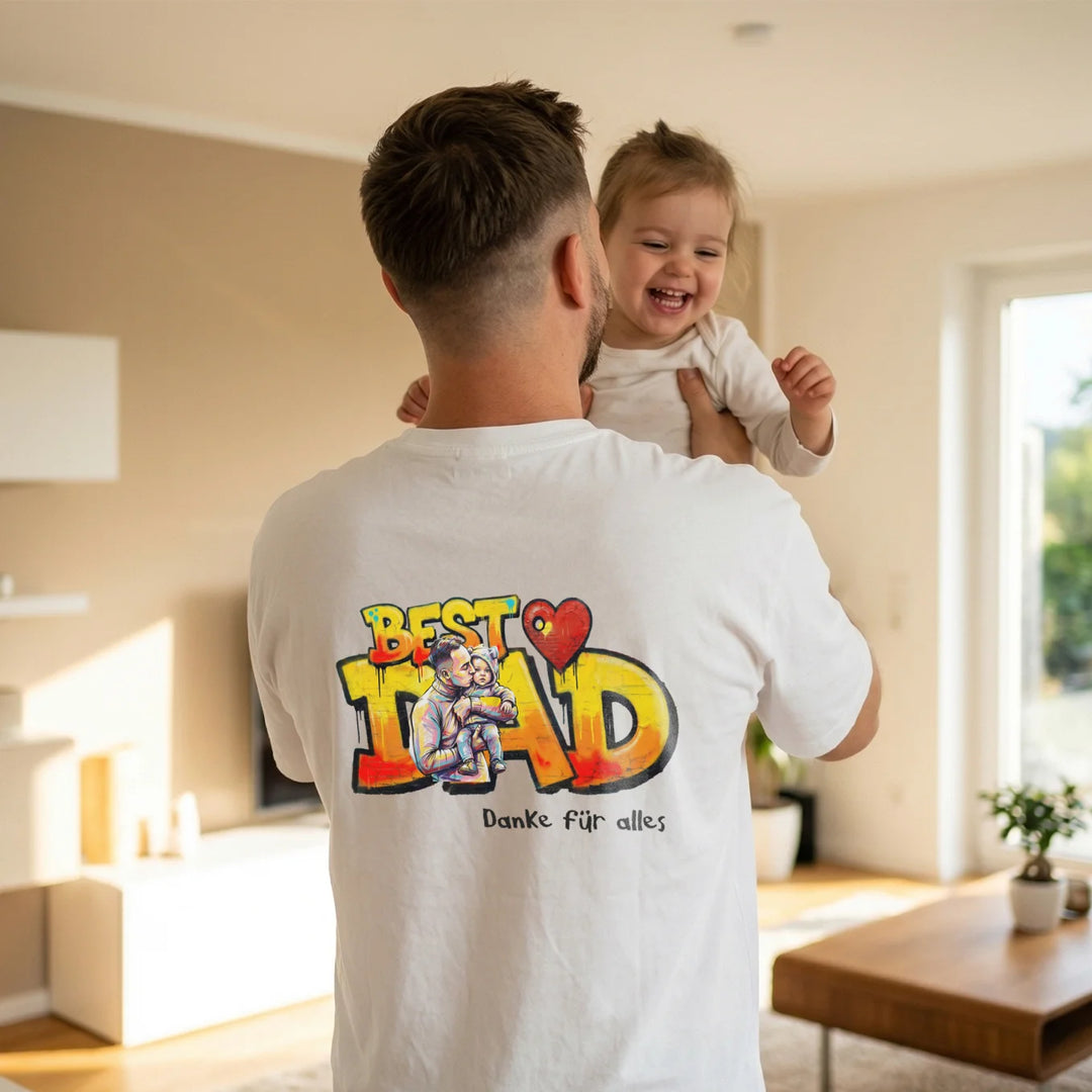 Personalisiertes Oversized T-Shirt Love "PAPA"