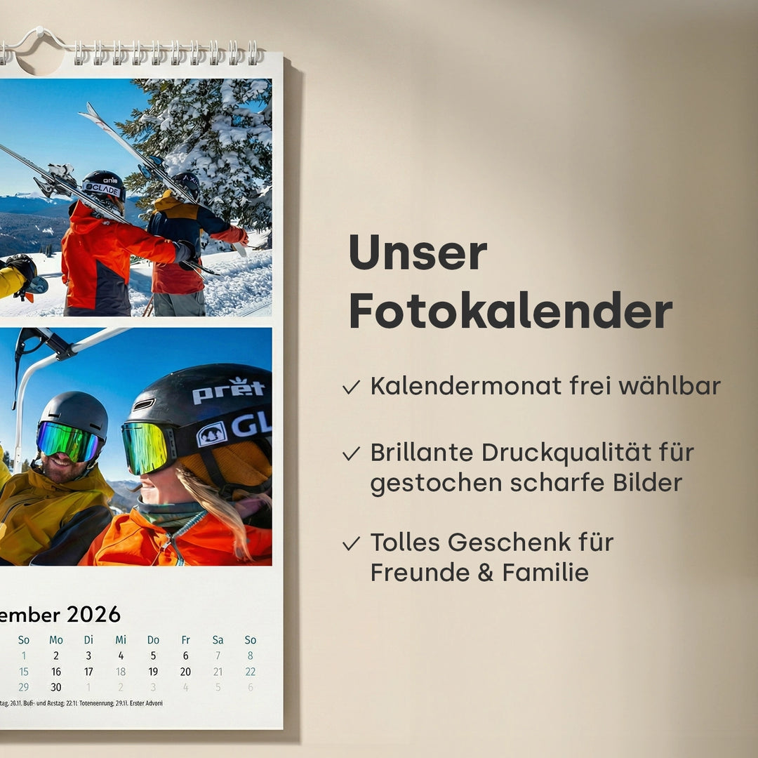 Personalisierter Fotokalender 2026
