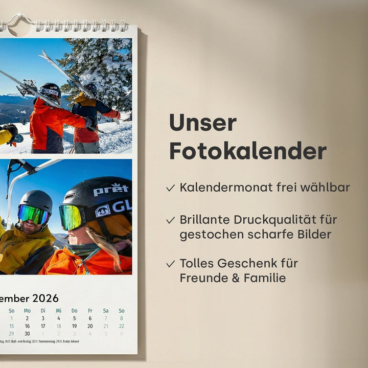 Personalisierter Fotokalender 2026