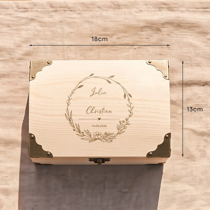 Personalisierte Schatztruhe "Hochzeit"
